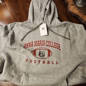 Nike Gray XXL MENS Anna Maria College Football Sweatshirt